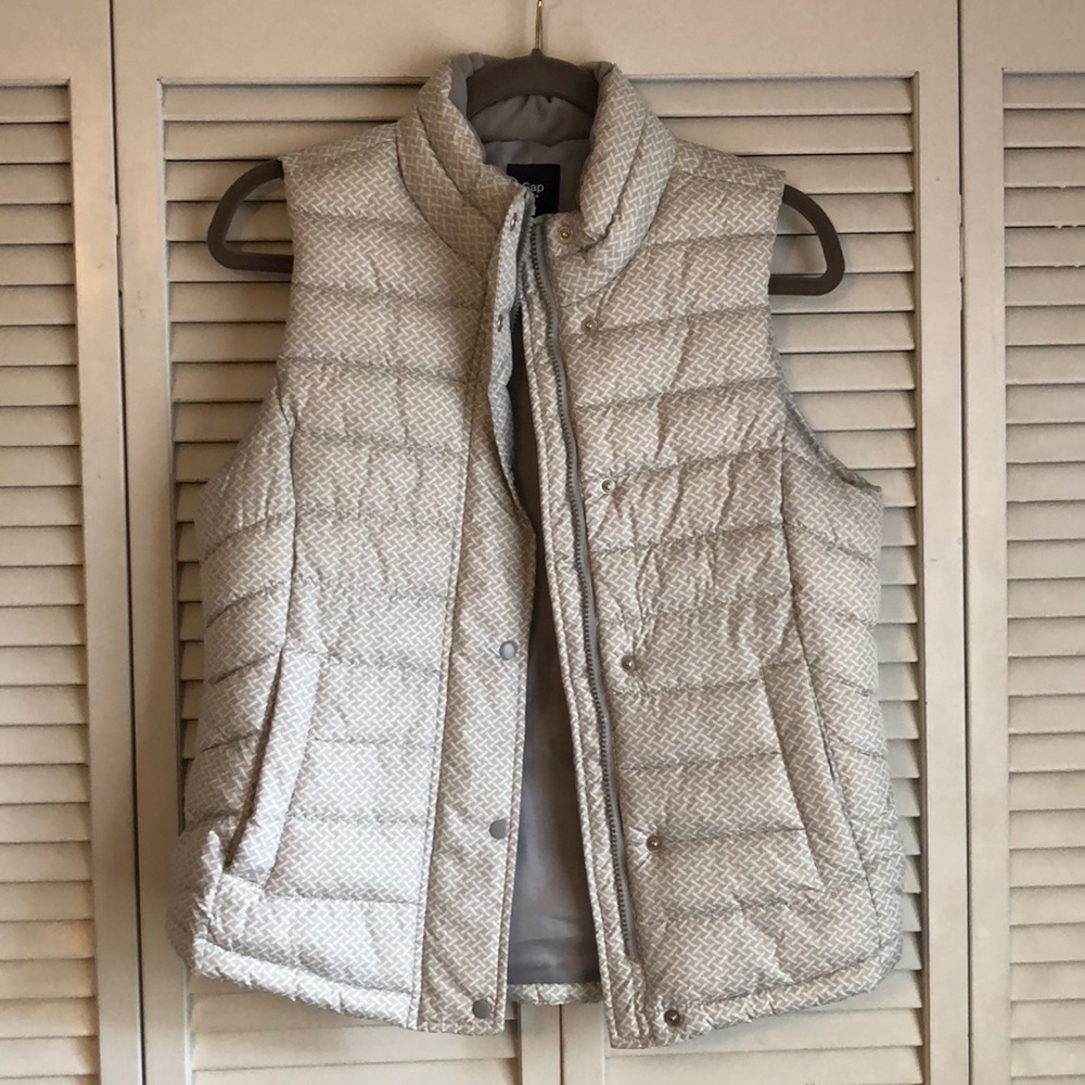 Gap - Warmest puffer vest - herringbone Small